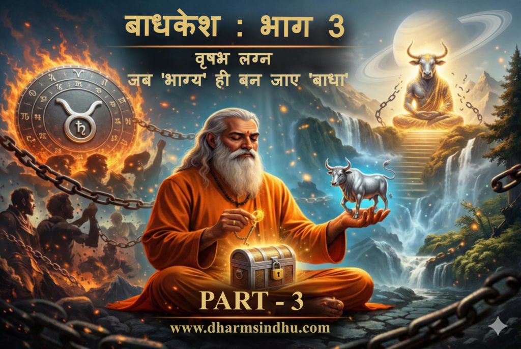 “बाधक से सिद्धि : भाग 3: वृषभ लग्न — जब ‘भाग्य’ ही बन जाए ‘बाधा’