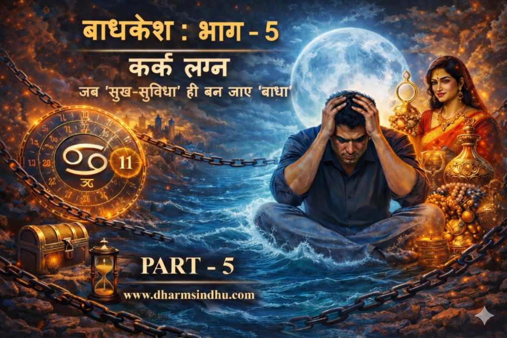 “बाधक से सिद्धि : भाग 5: कर्क लग्न — जब ‘सुख-सुविधा’ ही बन जाए ‘बाधा’