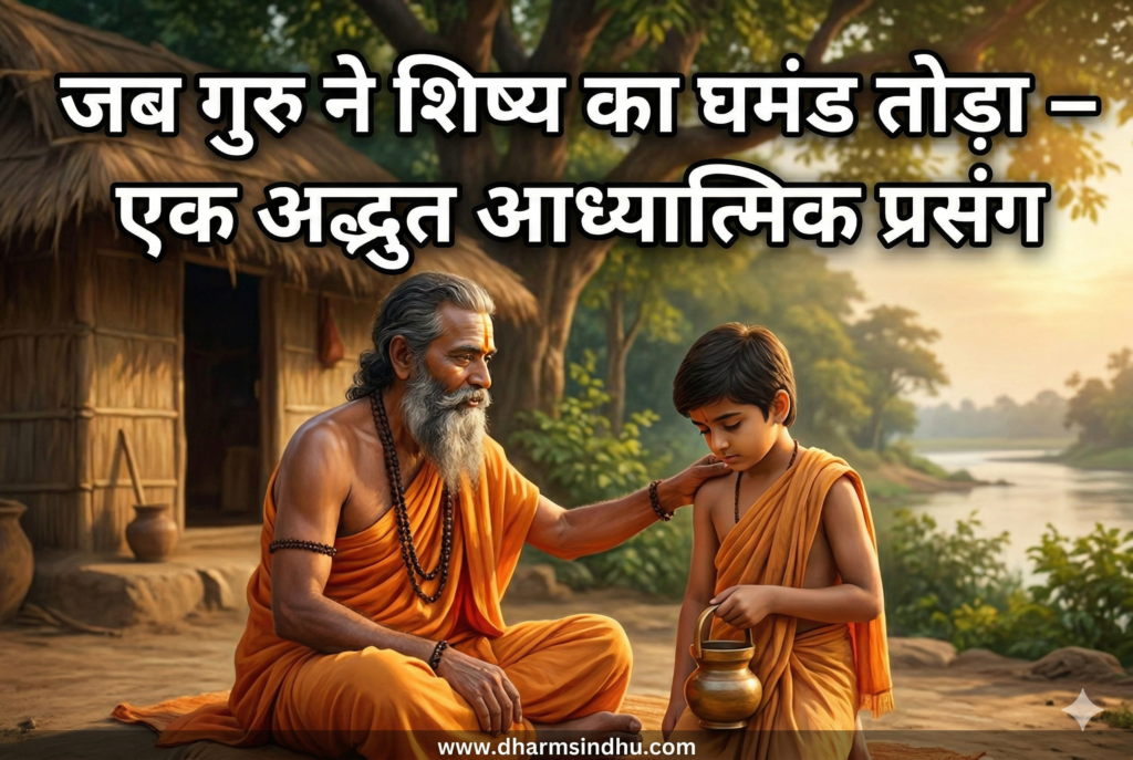 जब गुरु ने शिष्य का घमंड तोड़ा – एक अद्भुत आध्यात्मिक प्रसंग