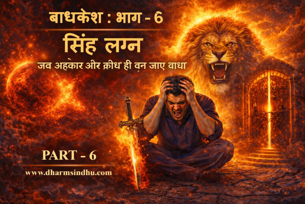 “बाधक से सिद्धि : भाग 6: सिंह लग्न — जब ‘अहंकार और क्रोध’ ही बन जाए ‘बाधा’
