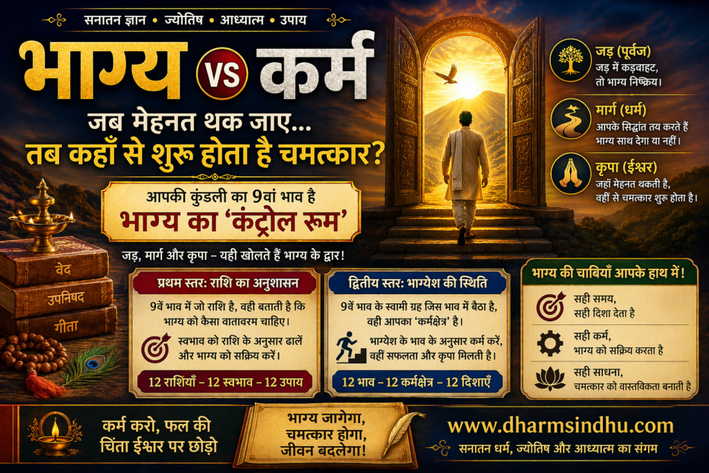 भाग्य vs कर्म: जब मेहनत थक जाए, तब कहाँ से शुरू होता है चमत्कार?”