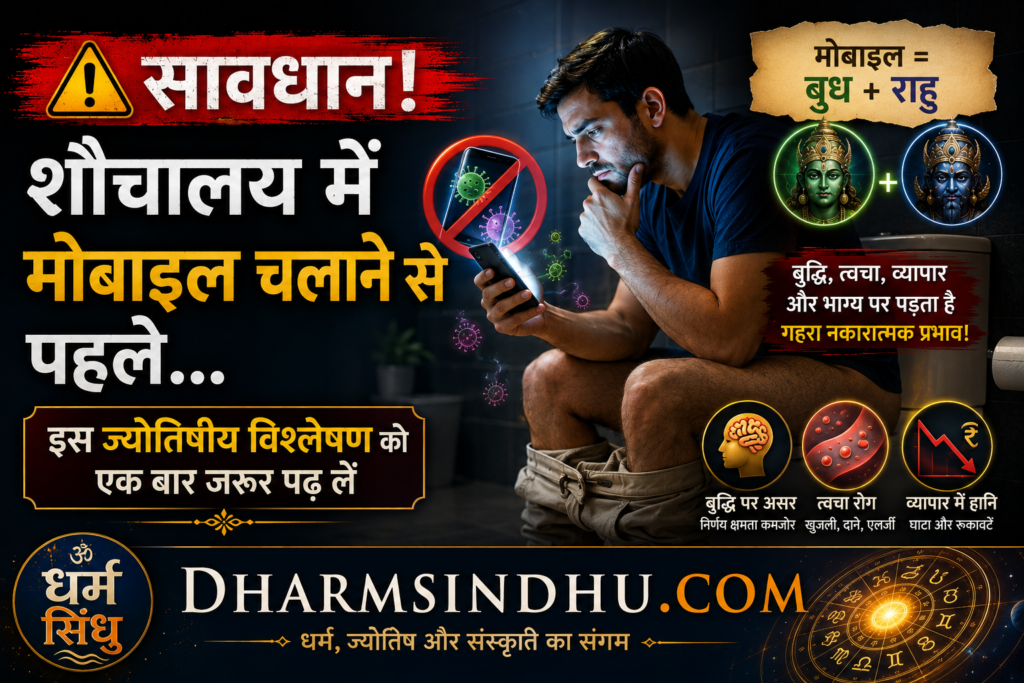 सावधान! शौचालय में मोबाइल चलाने से पहले इस ज्योतिषीय विश्लेषण को एक बार जरूर पढ़ लें