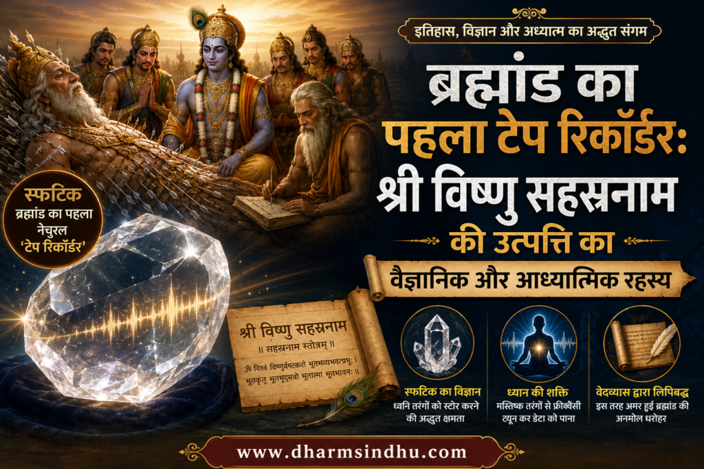 ब्रह्मांड का पहला टेप रिकॉर्डर: श्री विष्णु सहस्रनाम की उत्पत्ति का वैज्ञानिक और आध्यात्मिक रहस्य