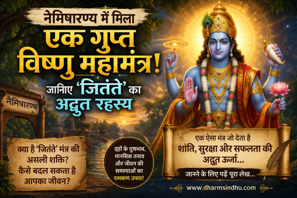 नैमिषारण्य में मिला एक गुप्त विष्णु महामंत्र! जानिए ‘जितं ते’ का अद्भुत रहस्य
