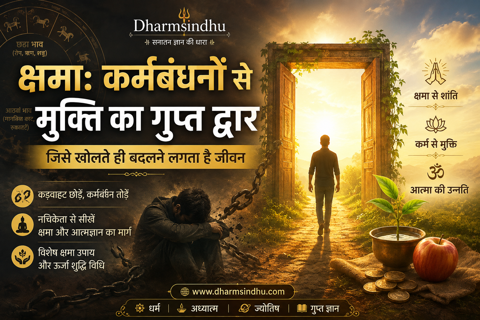 क्षमा: कर्मबंधनों से मुक्ति का गुप्त द्वार — जिसे खोलते ही बदलने लगता है जीवन